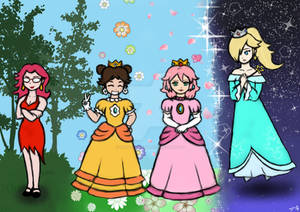 NARUTO girls as... Super Mario babes !!