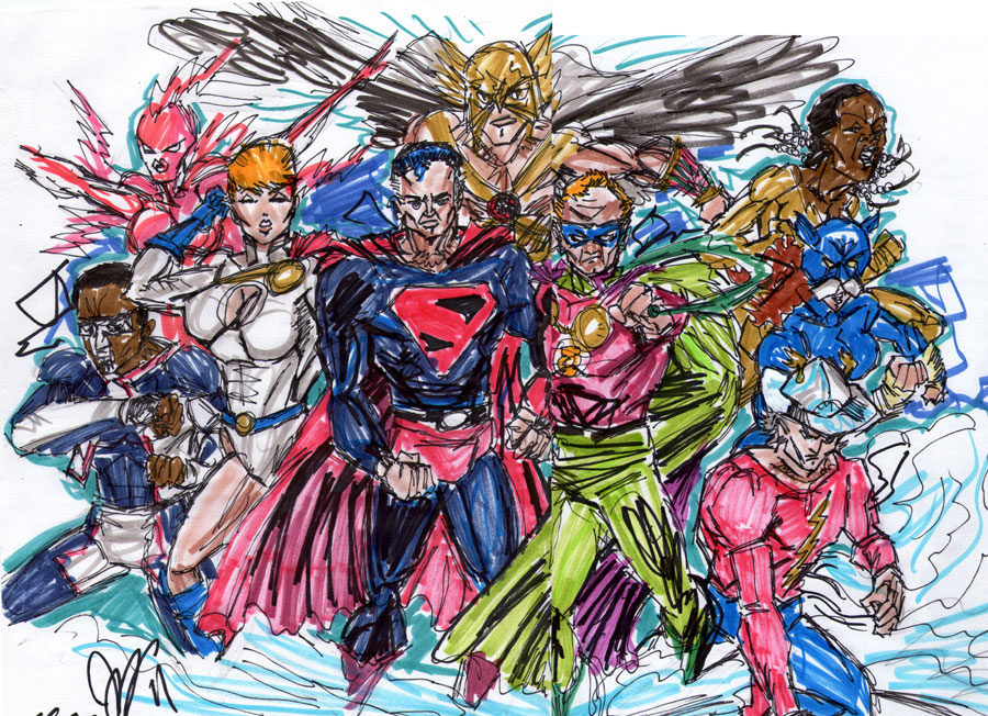 Jsa Deviantart JSA Justice Society of America by joselrodriguesart on DeviantArt