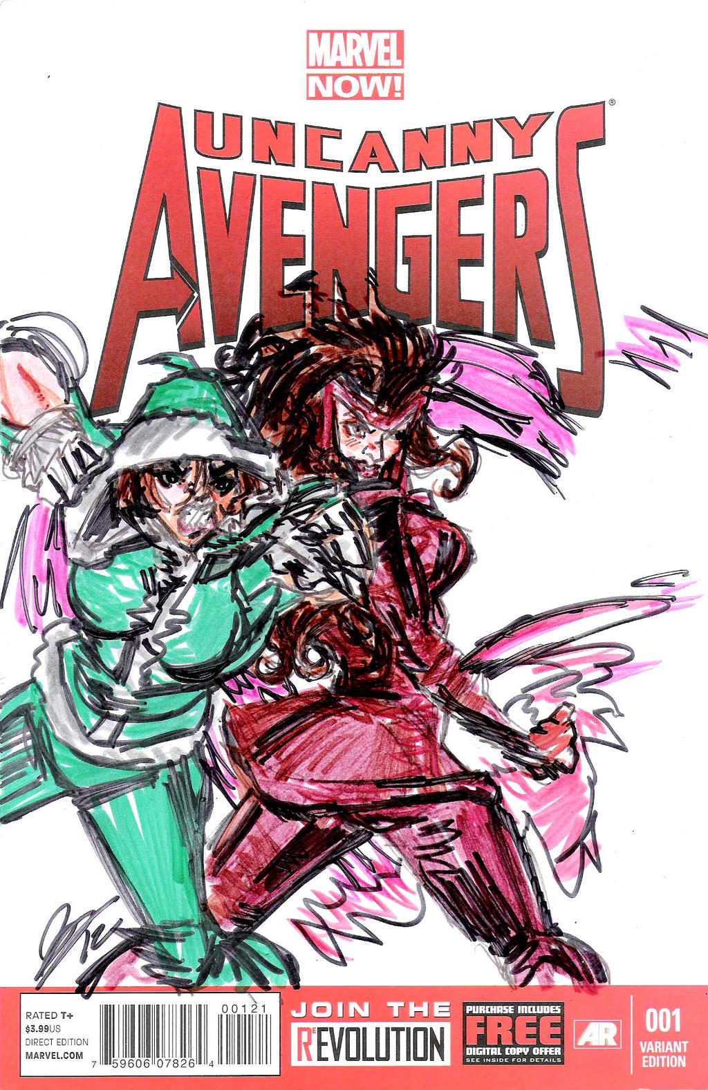 uncanny avengers 1 Variant Blank Cover III