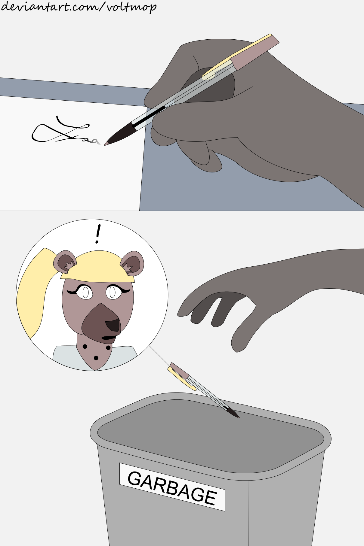 Inanimate Garbage Intern Trashed (Inanimate TF) by voltmop on DeviantArt