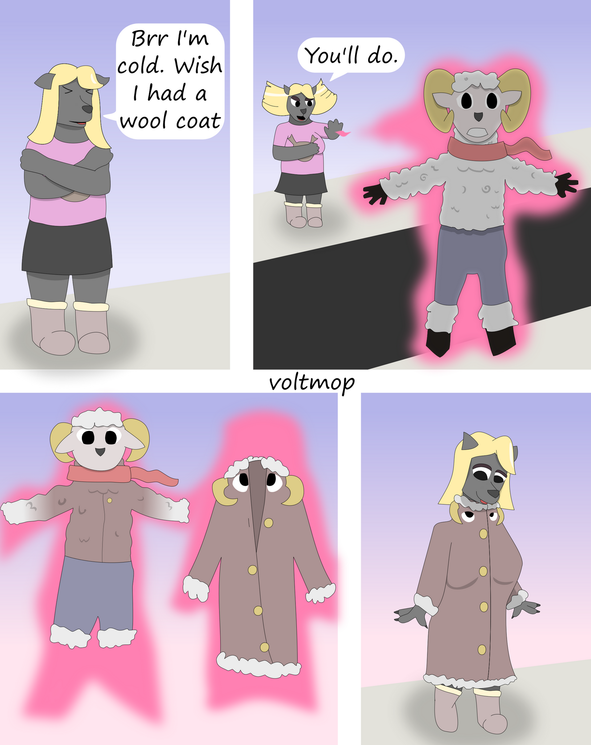 Wool Coat (Inanimate TF) by voltmop on DeviantArt