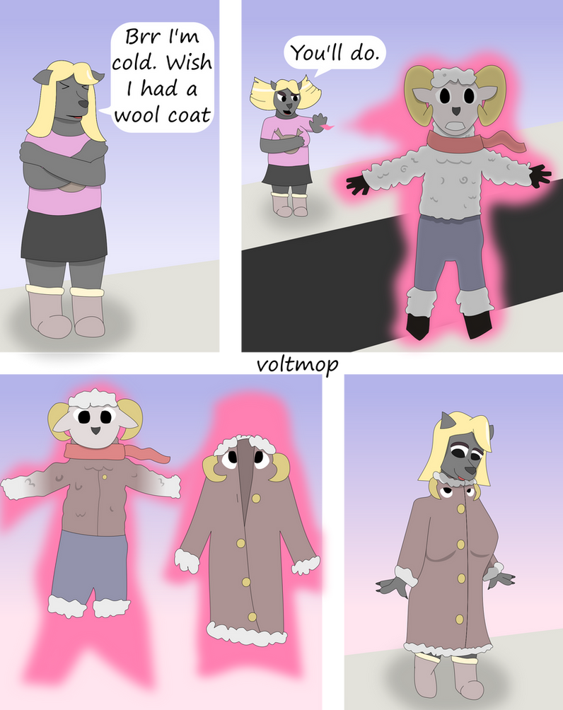 Wool Coat (Inanimate TF) by voltmop on DeviantArt