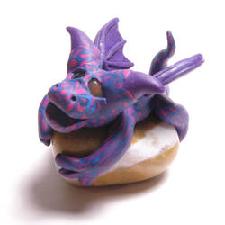 Purple Blue and Pink Dragon