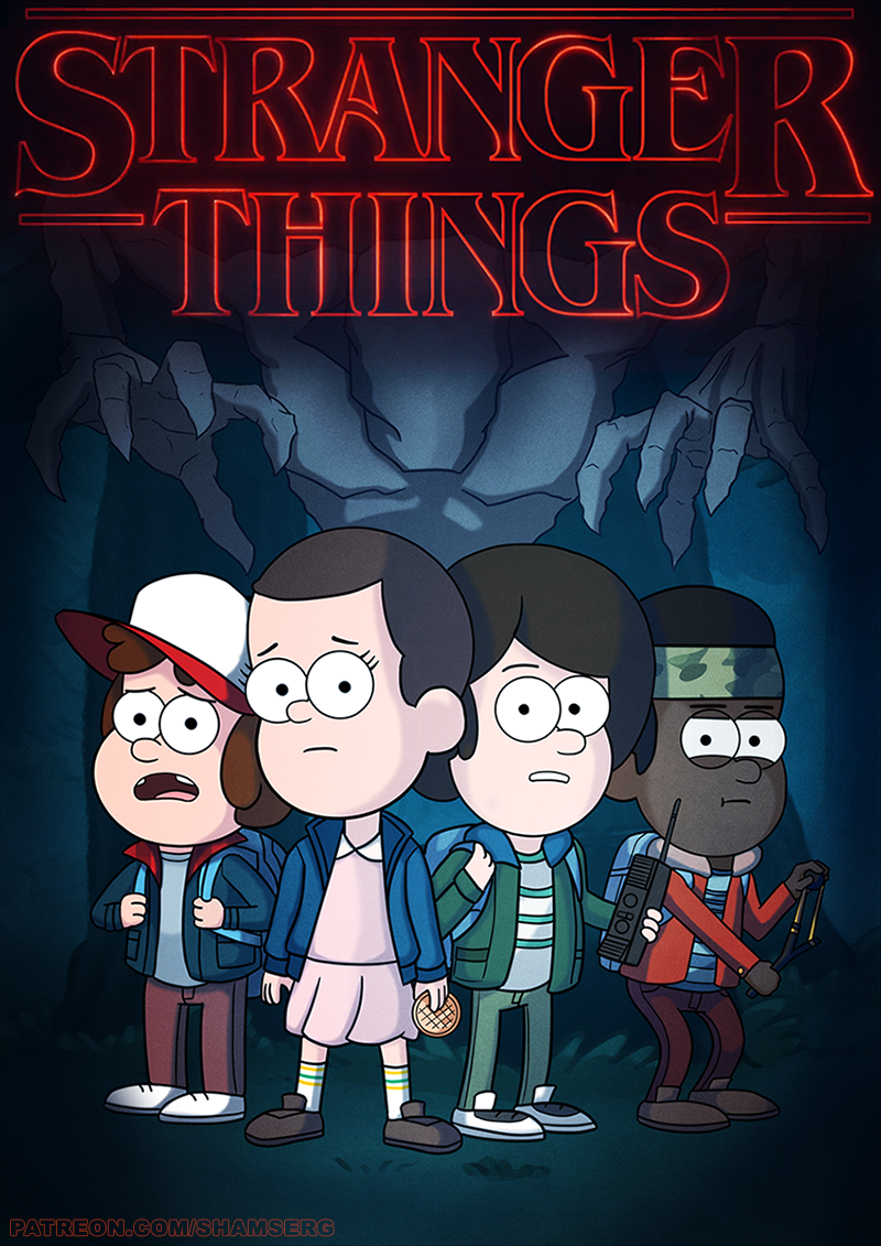 Stranger Things Gravity Falls style by shamserg on DeviantArt