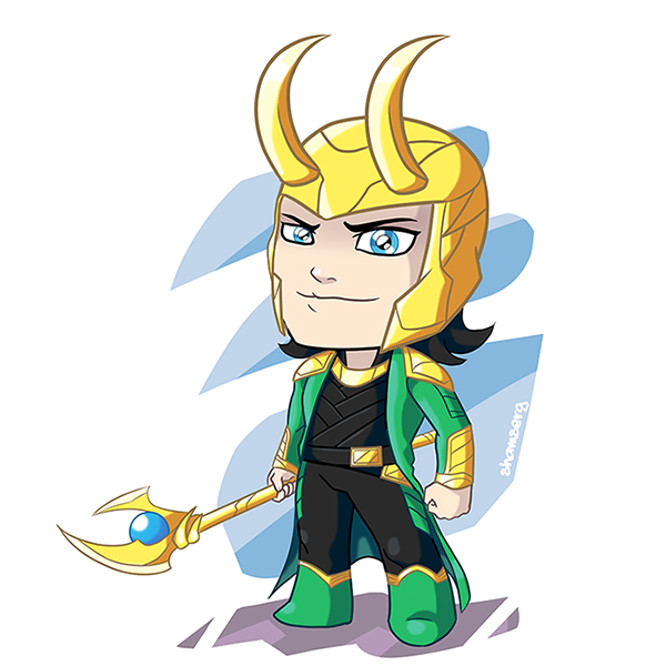 Loki fan art chibi : r/Marvel