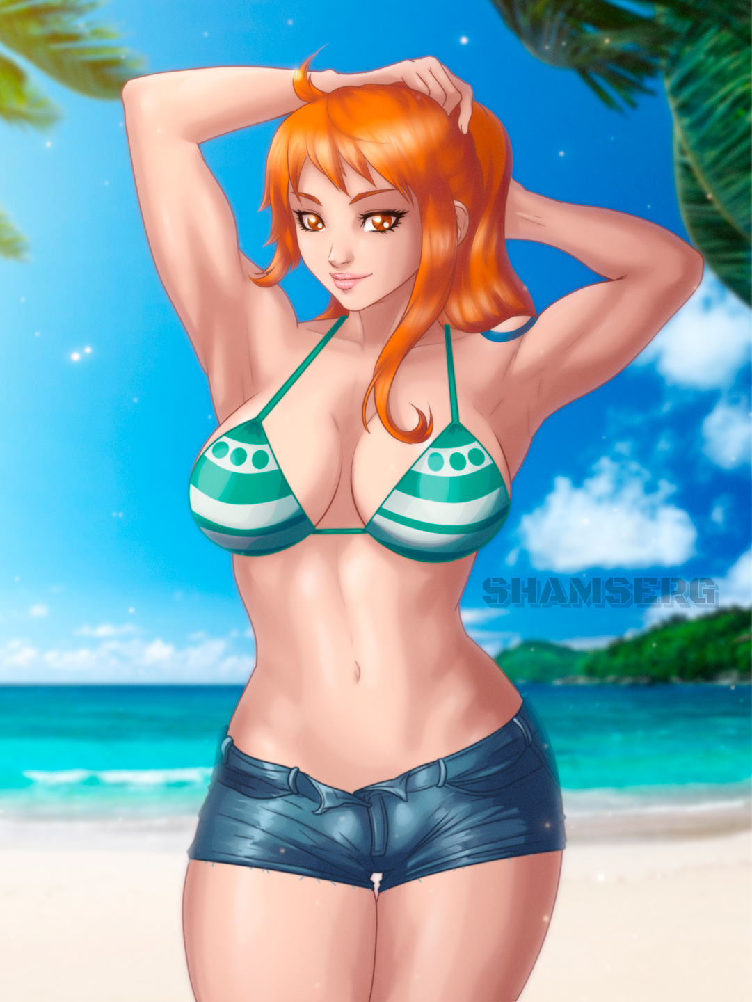 One Piece Nami Bikini Nami - One Piece by shamserg on DeviantArt