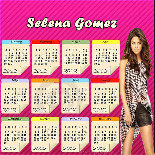 Calendario Selena Gomez by Lulilovatica on DeviantArt