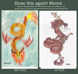 Before and After: Chinese dragon