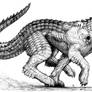 Splicers Gorehound in Dragonscale barding