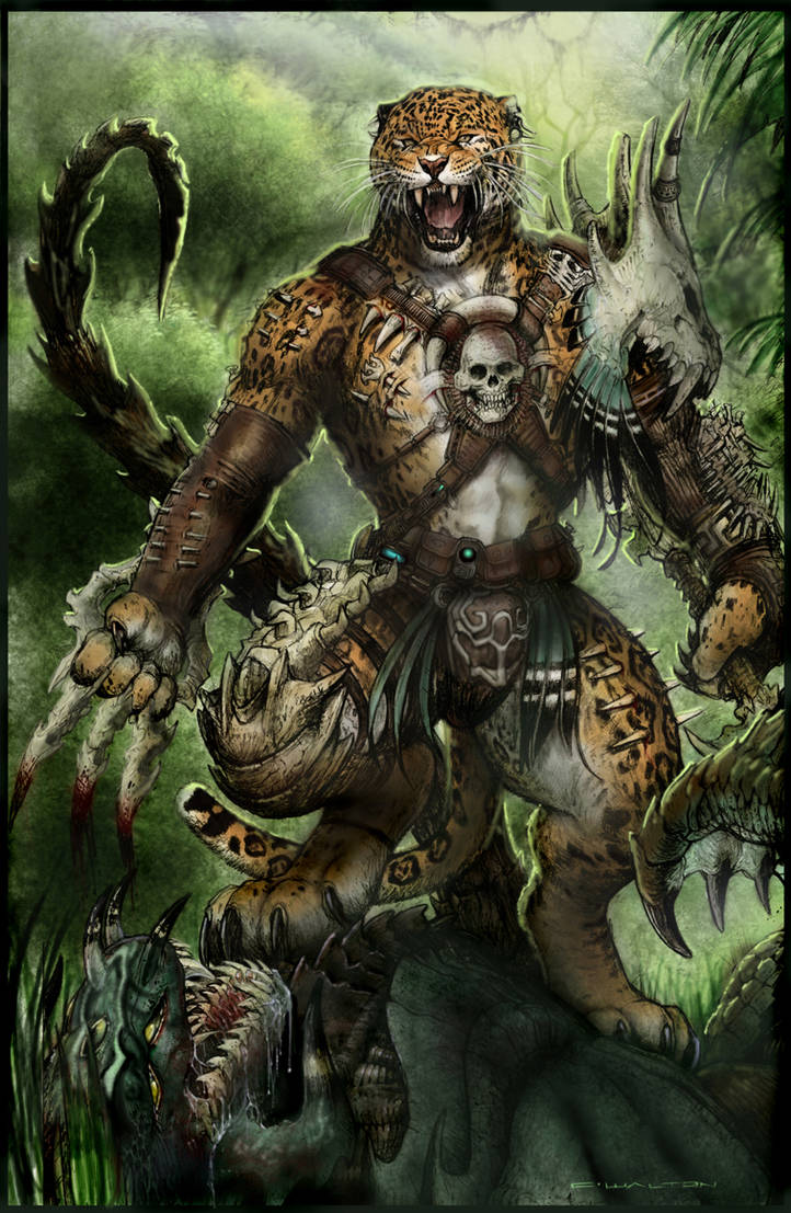 Bone Werejaguar PATH TO APEX by ChuckWalton on DeviantArt