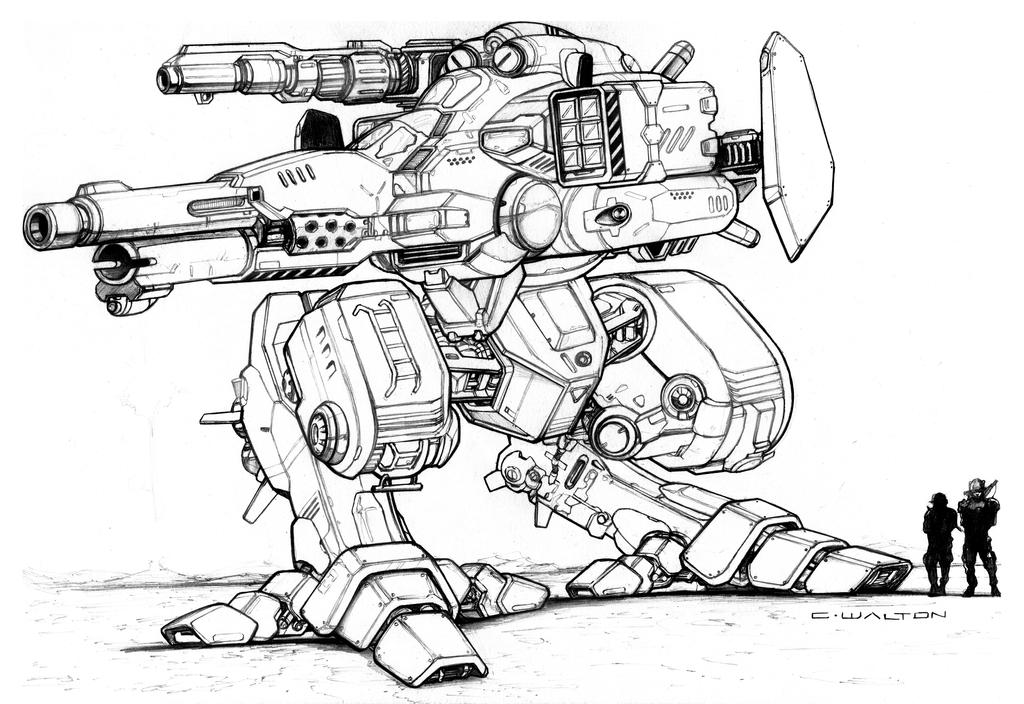 RIFTS GUNBOT Robot Killer by ChuckWalton on DeviantArt