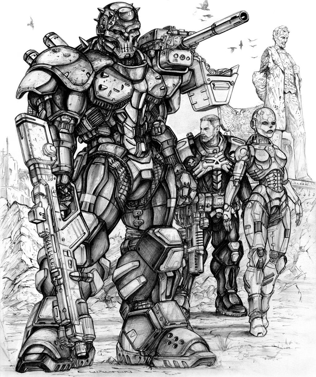 RIFTSEnforcer and Infiltrator borg with CS Deadboy by ChuckWalton on