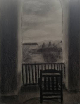 Charcoal Campus Drawing