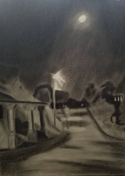 Charcoal Campus Drawing 2