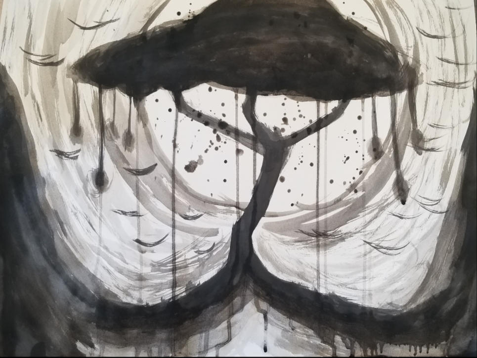 Indian Ink painting by Ghost17XD on DeviantArt