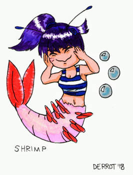 Shrimp Mermaid Chibi