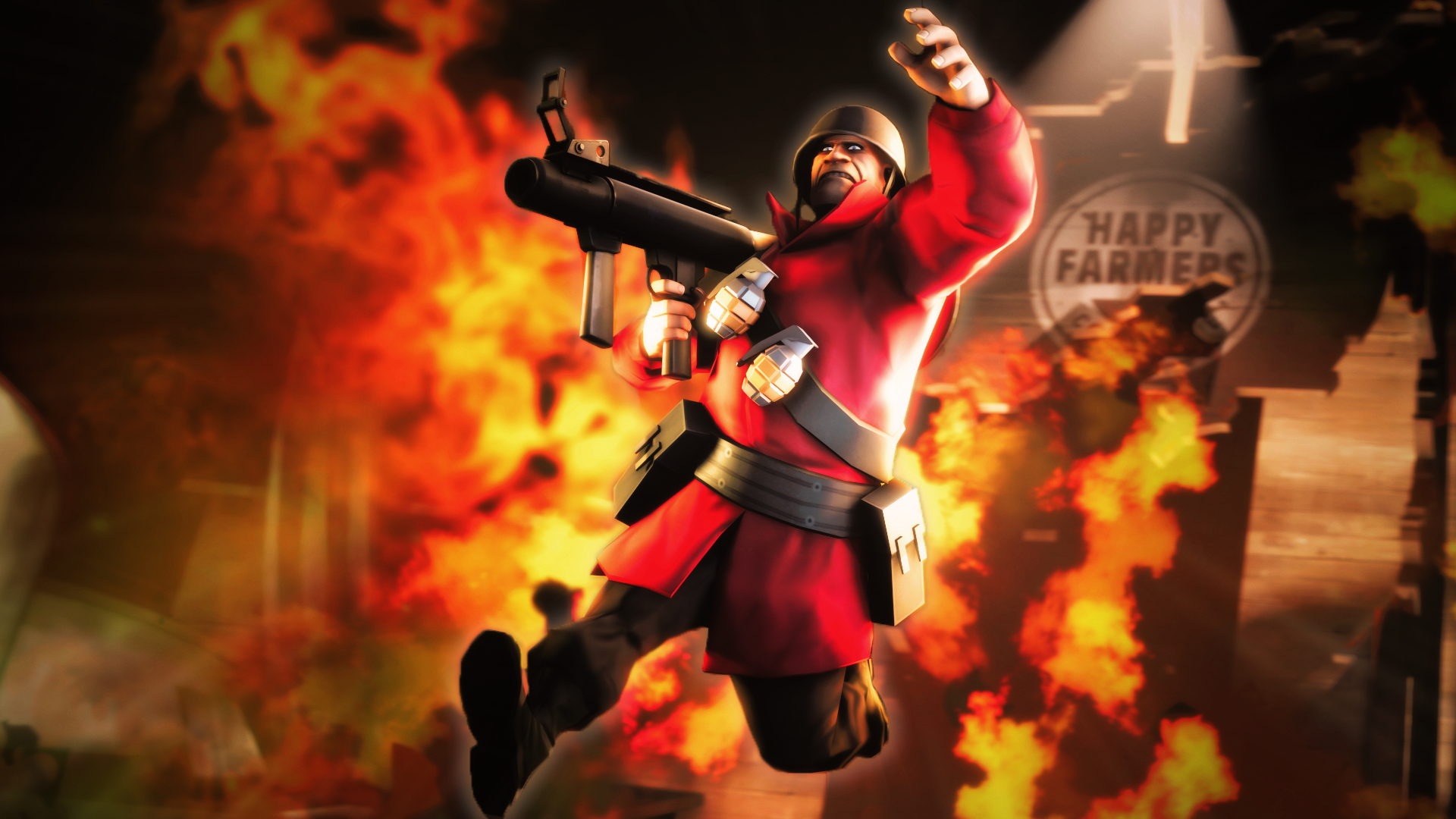 TF2 Soldier - Rocket Jump away by BrolyNo1Consorter on DeviantArt