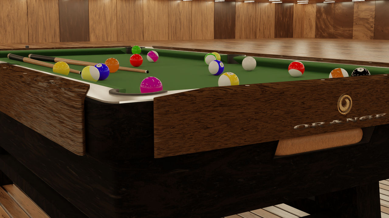 Pool Table - Alternate v1 by AgentOrange3 on DeviantArt