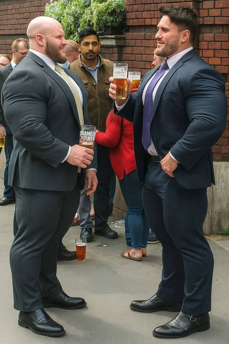 Beer Muscles Buff guys enjoying a beer by muscle-4-life on DeviantArt