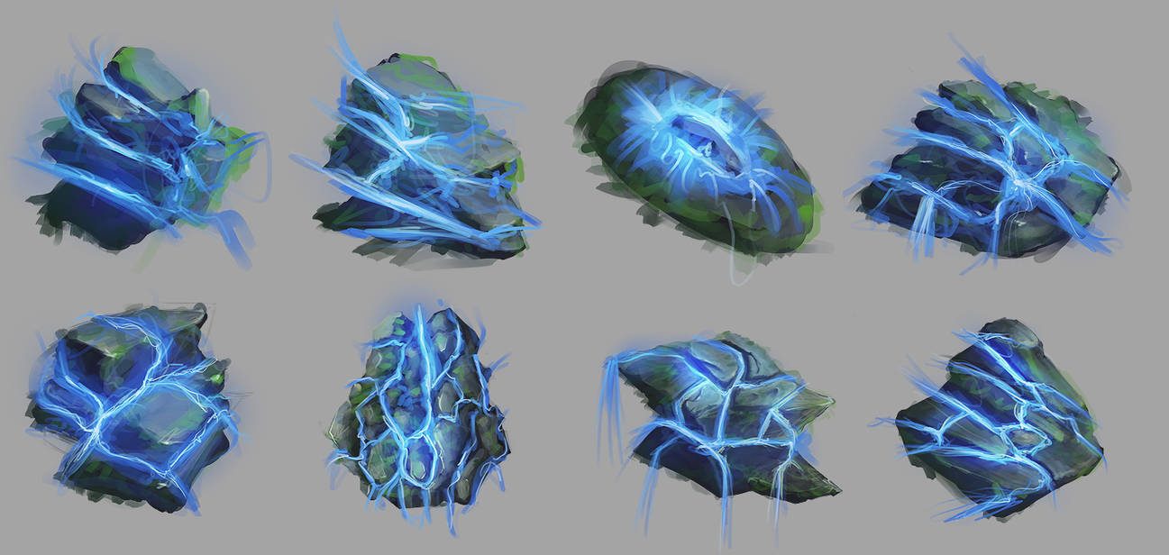 Magical rock study1 by MrCrocodill on DeviantArt