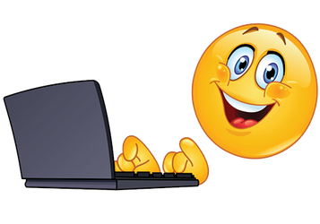 Laptop-smiley