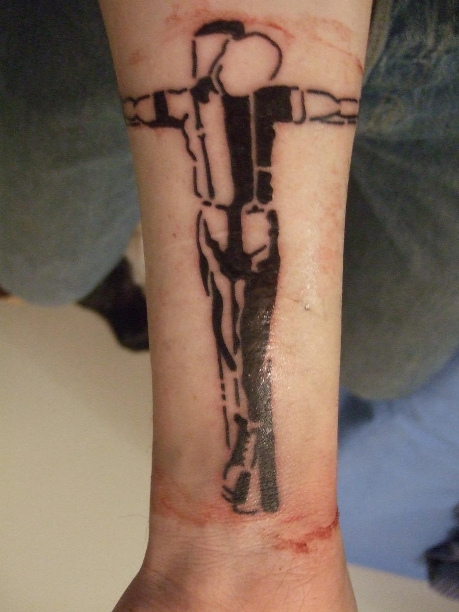 Tattoo designs skinhead crucified Skinhead
