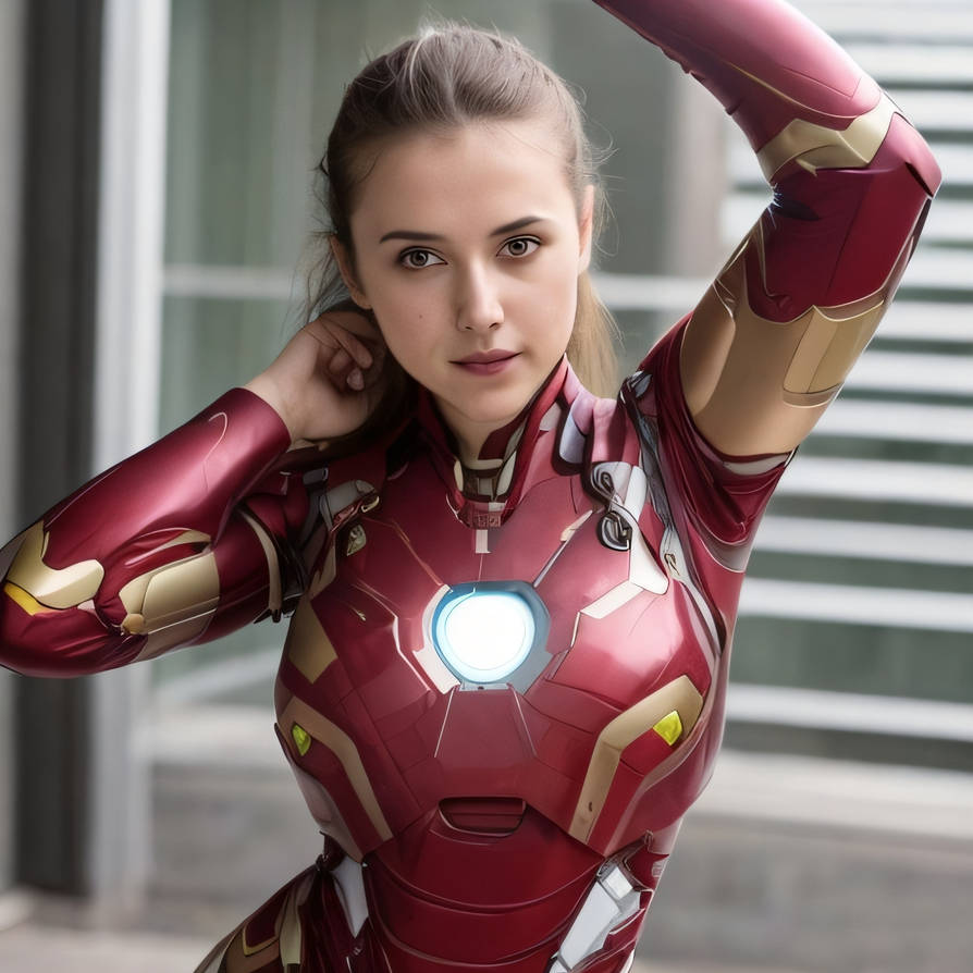Girl In Ironman Suit 001 By Funwithairenders On Deviantart