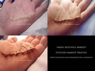 Stitches Makeup Process