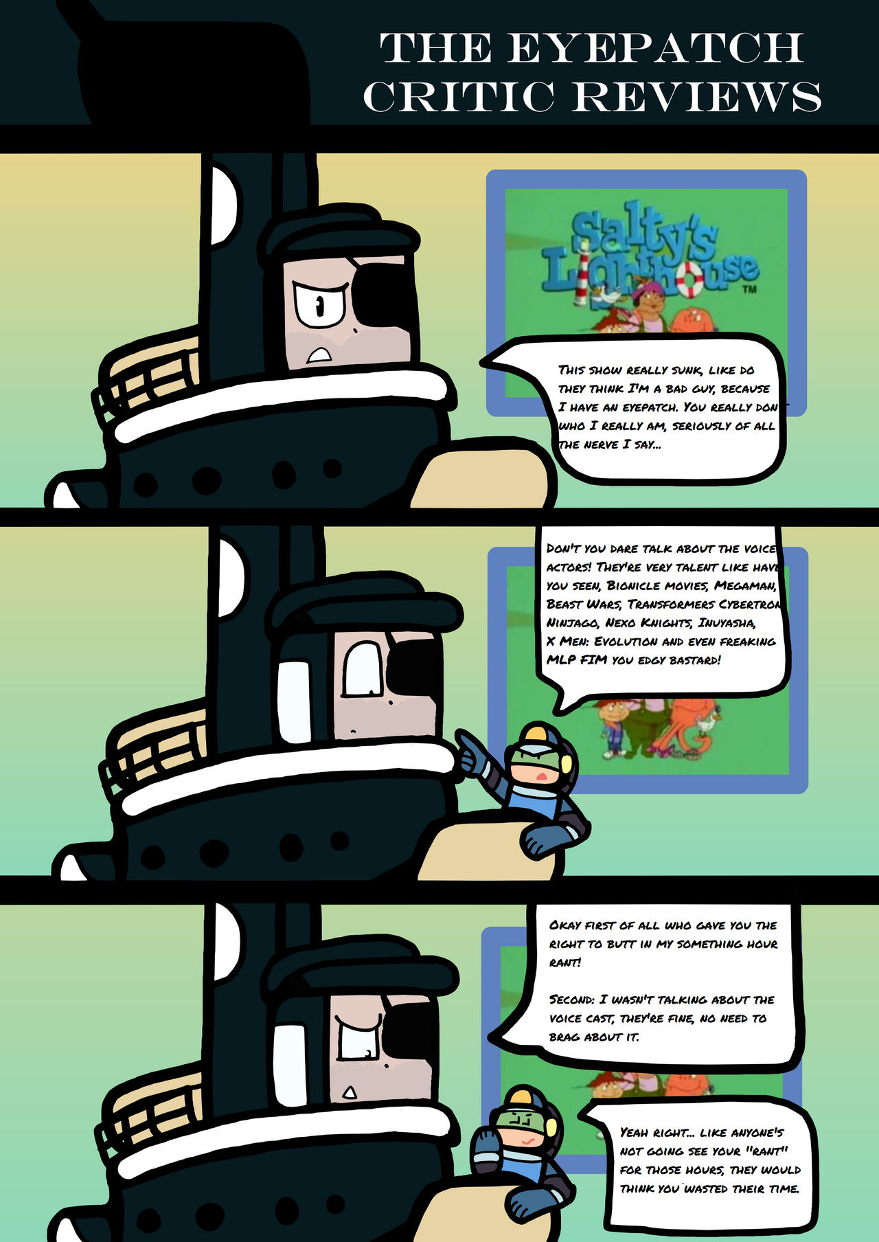 The eyepatch critic reviews SL by g1bfan on DeviantArt