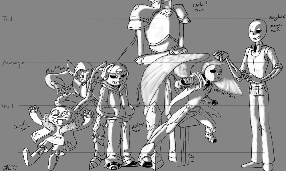 Height Chart with Sans by mcaputo123187 on DeviantArt