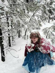 Anna in snow