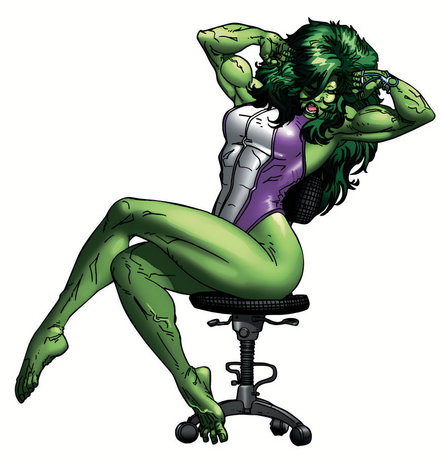 She-Hulk: Muscular Yawn by testrun on DeviantArt