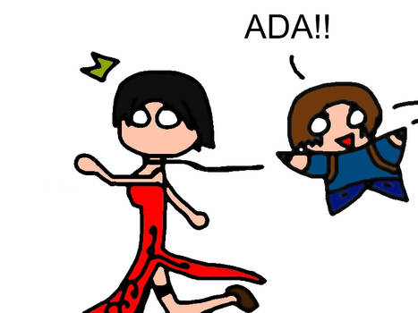Ada runs from Leon
