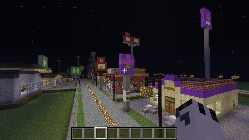 A normal street in my minecraft town