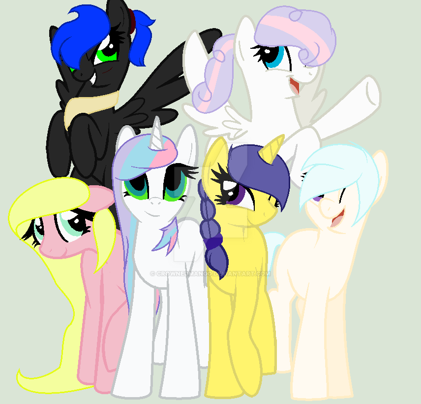 Mlp Eg Base Deviantart Mane 6.