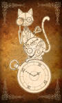Steampunk Clockwork Cat by EpHyGeNiA