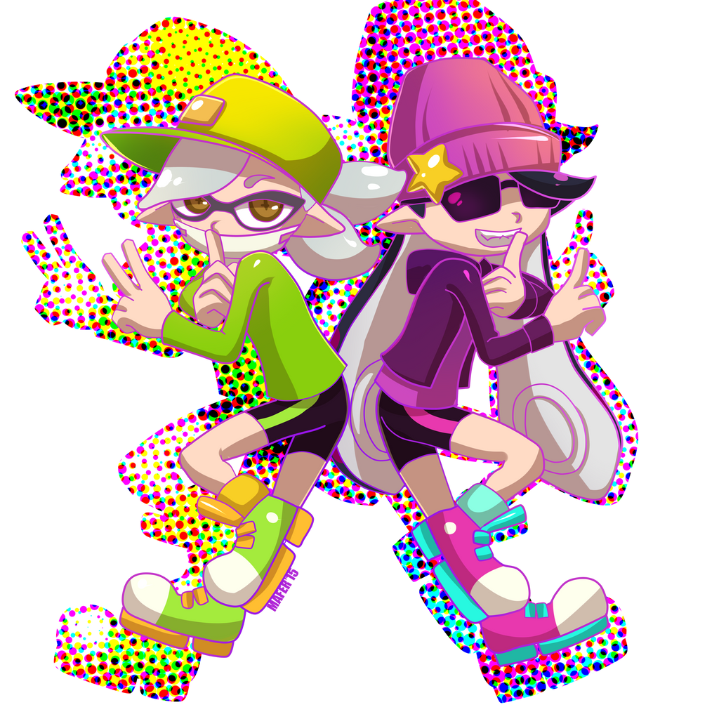 Splatoon Agent 1 And 2 By Mafer On DeviantArt