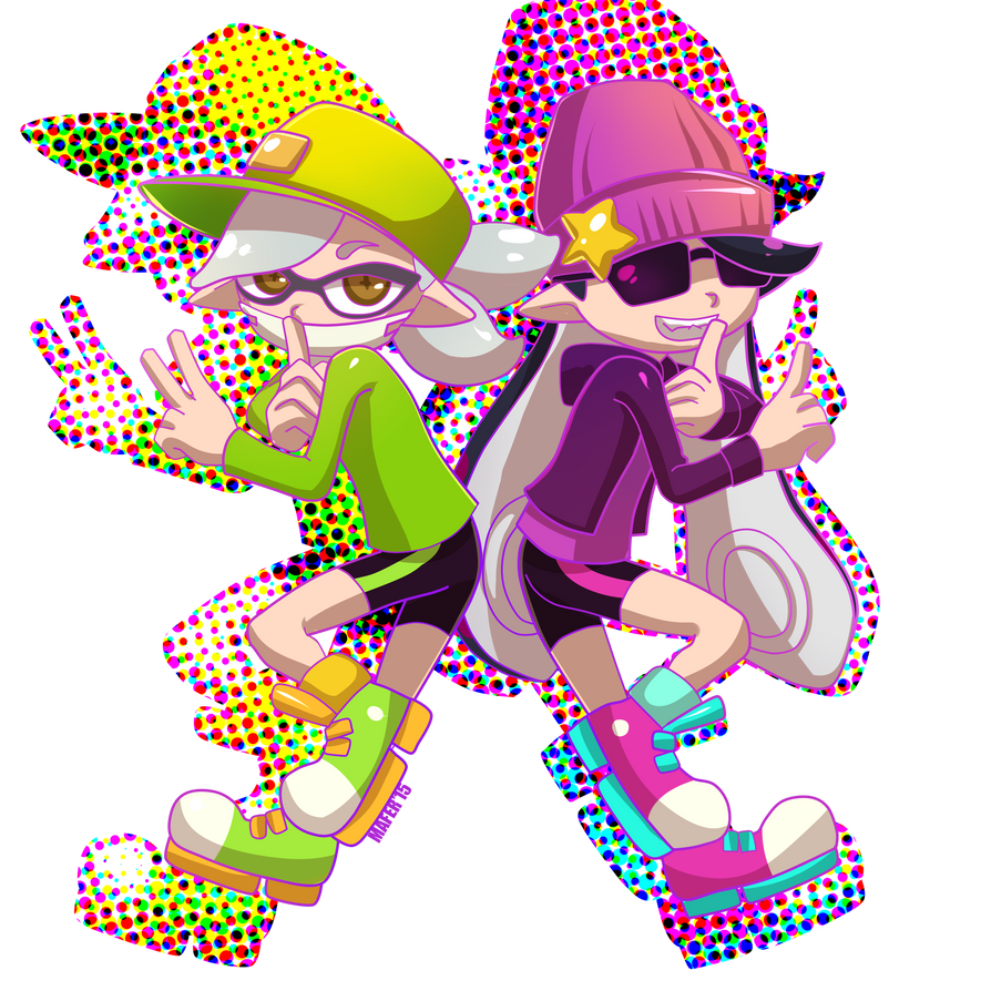 Agent 72 Splatoon Splatoon - Agent 1 and 2 by Mafer on DeviantArt
