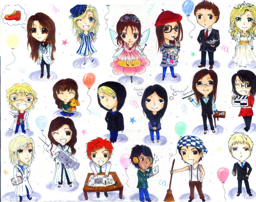 Chibi Friends by RubyWing on DeviantArt