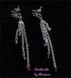 flower chain earrings