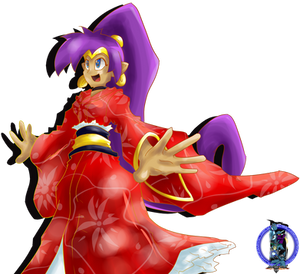 Shantae in a Kimono