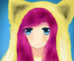 Cutie girl with blue eyes