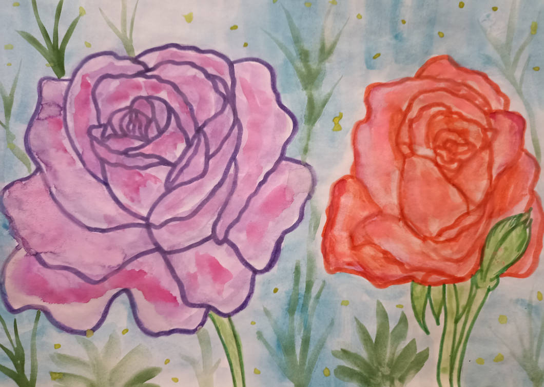 Marker Artist Roses Roses - watercolor and color markers by davincimelancholy on DeviantArt