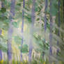 Forest autumn - watercolour