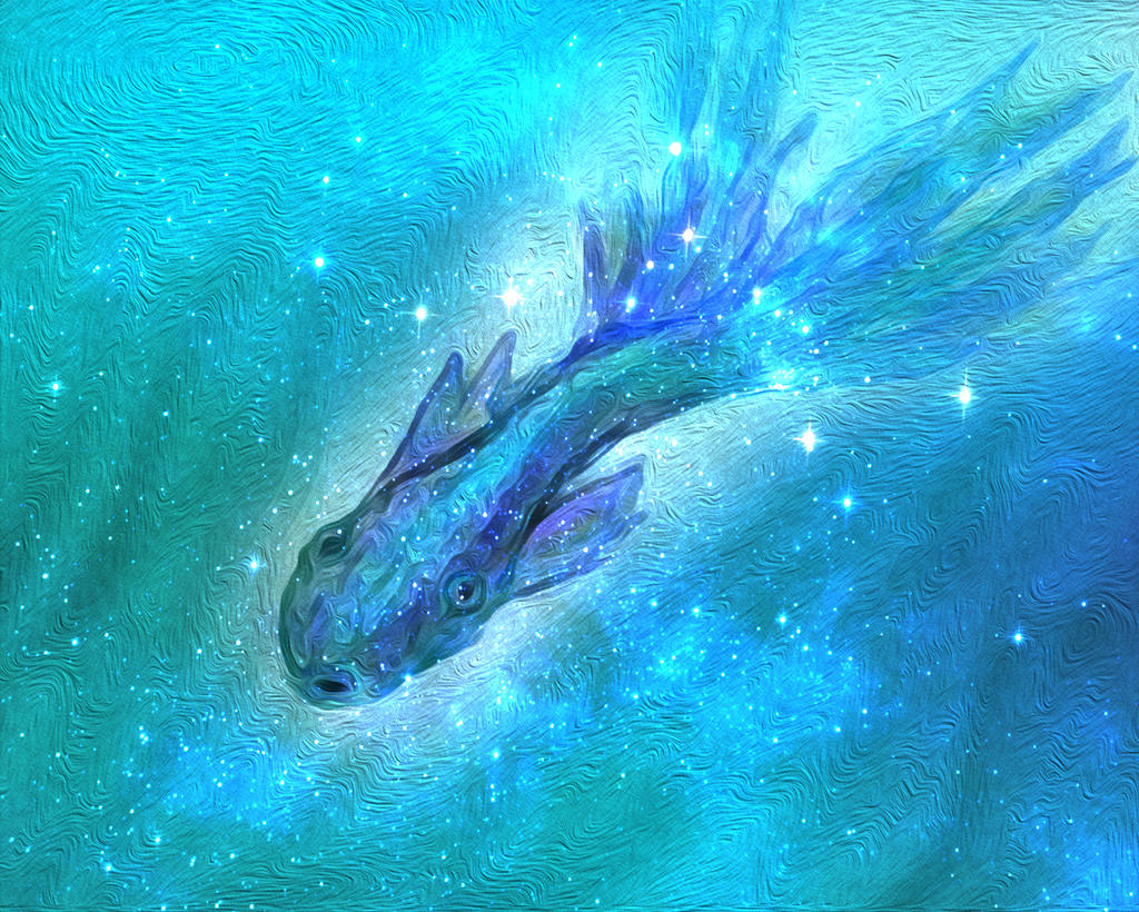 Blue fish by davincimelancholy on DeviantArt