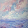 Seascape storm - watercolour painting