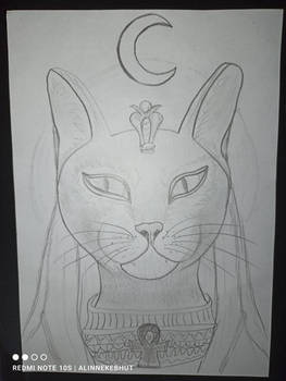 Bast - pencil art