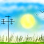 Sun - digital painting