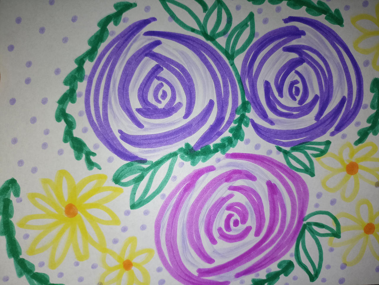 Marker Artist Roses Roses - markers art by davincimelancholy on DeviantArt
