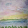 Calm scene - watercolor
